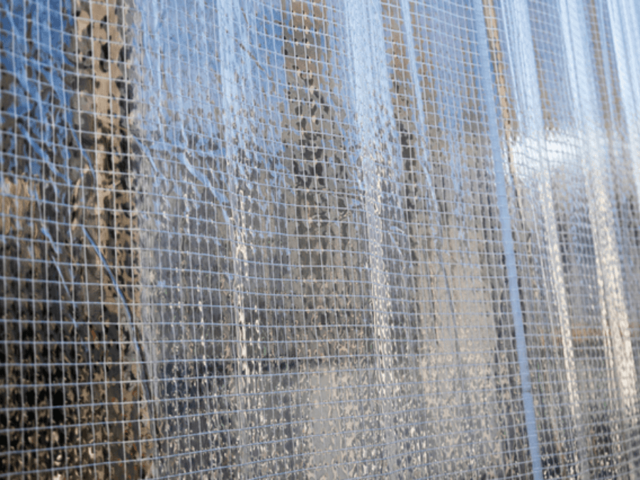 ビニールシート間仕切り