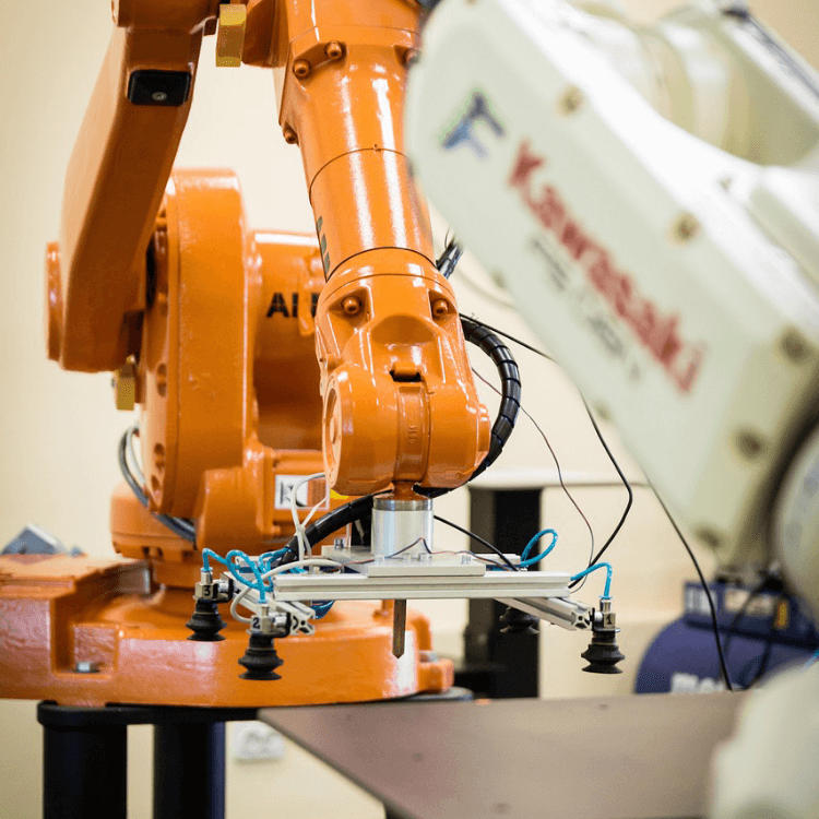 ロボット据え付け、運搬工事